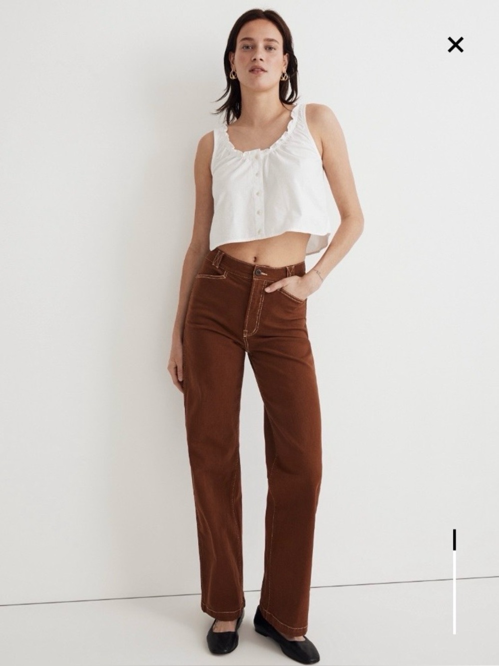 Madewell The Emmett Wide-Leg Pant:
Garment Dyed Edition